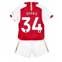 Arsenal Granit Xhaka #34 Fußballbekleidung Heimtrikot Kinder 2023-24 Kurzarm (+ kurze hosen)